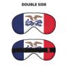 Iowa State Flag Print Eye Mask,Silk-Like Sleep Mask,Night Sleeping Mask for Men Women,for Sleep Relaxation view 2