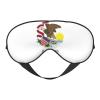 Illinois State Flag Print Eye Mask,Silk-Like Sleep Mask,Night Sleeping Mask for Men Women,for Sleep Relaxation view 1