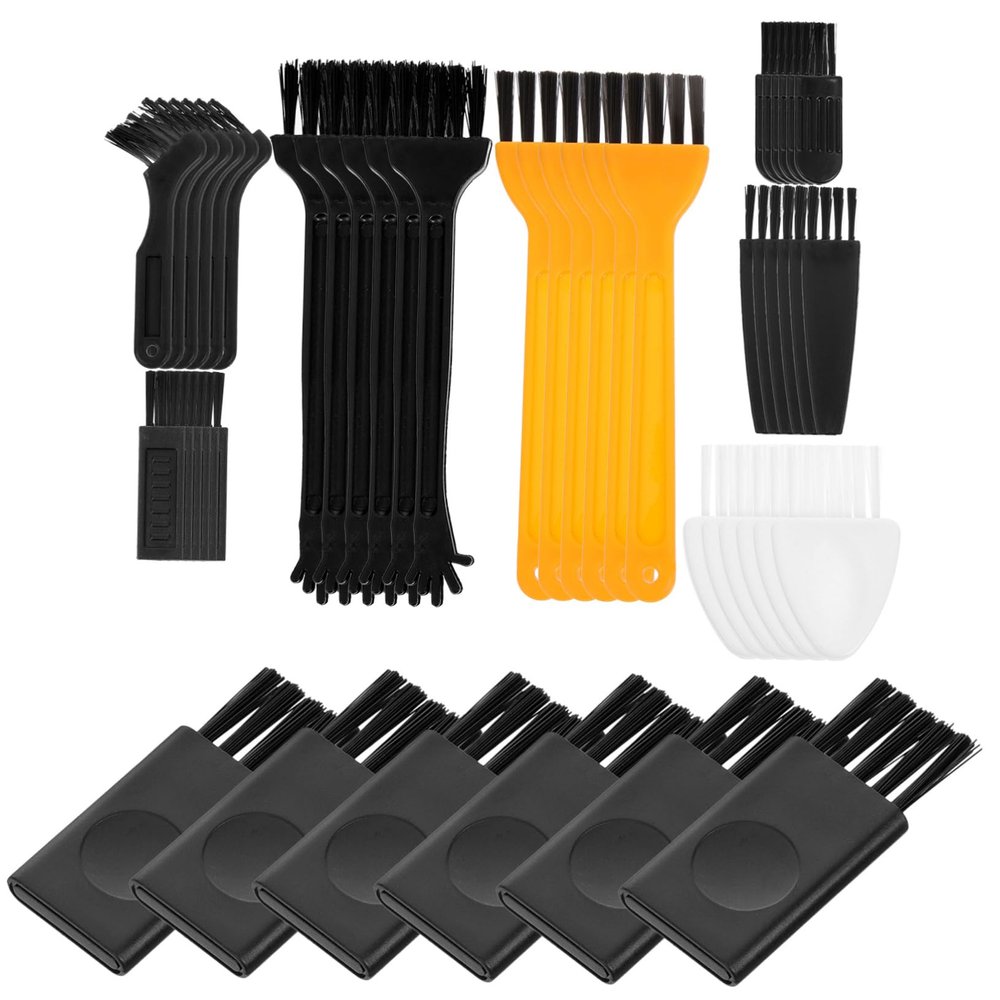 VINTORKY 48-Piece Mini Cleaning Brush Set for Electric Shavers and Clippers Small Razor Brush for Grooming and Maintenance for Precision Cleaning in Tight Spaces