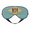 Flag of Delaware Print Eye Mask,Silk-Like Sleep Mask,Night Sleeping Mask for Men Women,for Sleep Relaxation view 1