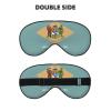 Flag of Delaware Print Eye Mask,Silk-Like Sleep Mask,Night Sleeping Mask for Men Women,for Sleep Relaxation view 2