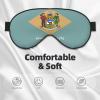 Flag of Delaware Print Eye Mask,Silk-Like Sleep Mask,Night Sleeping Mask for Men Women,for Sleep Relaxation view 3