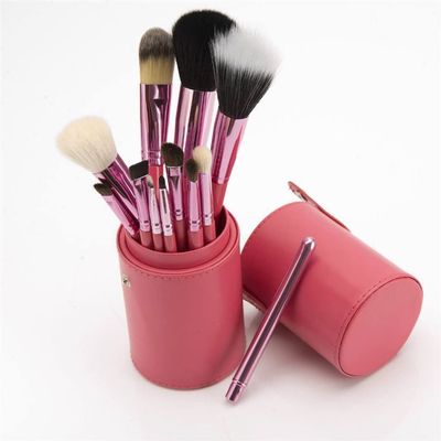 12 Brushes Set Complete Set Of Loose Powder Brushes Eye Shadow Brushes Beauty Tools(A)