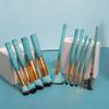10pcs/Set Makeup Brushes Pro Brush Set Powder Eye Shadow Blending Eyeliner Eyelash Eyebrow Make Up Beauty Cosmestic view 3