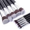 10 Pcs Makeup Brushes Set Cosmetics Foundation Blending Blush Tool Powder Eyeshadow Cosmetic(Argento) view 3