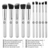 10 Pcs Makeup Brushes Set Cosmetics Foundation Blending Blush Tool Powder Eyeshadow Cosmetic(Argento) view 4