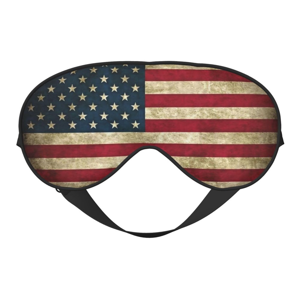 American Flag Print Eye Mask,Silk-Like Sleep Mask,Night Sleeping Mask for Men Women,for Sleep Relaxation