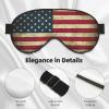 American Flag Print Eye Mask,Silk-Like Sleep Mask,Night Sleeping Mask for Men Women,for Sleep Relaxation view 4
