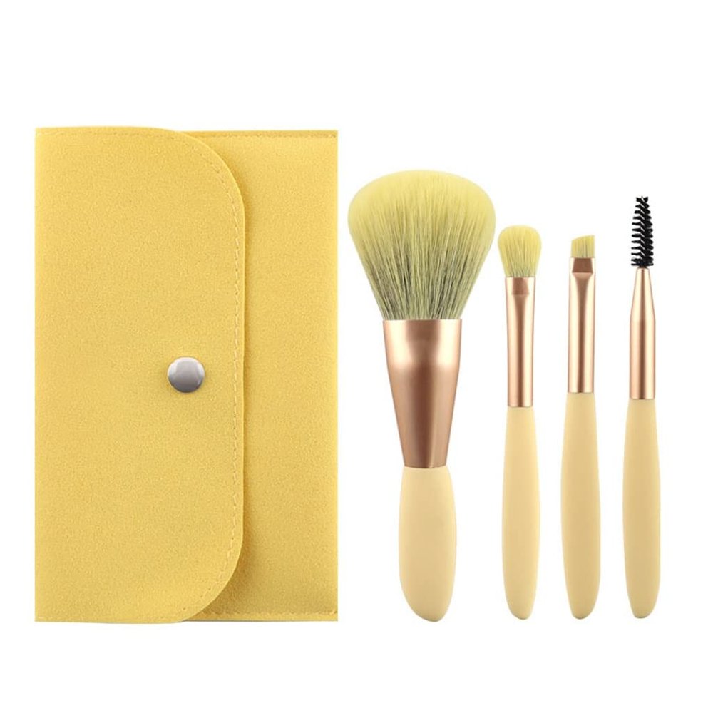 4pcs Makeup Brushes Set Travel Tool Make Up Brush Mini Blendidng Cosmetics(D)