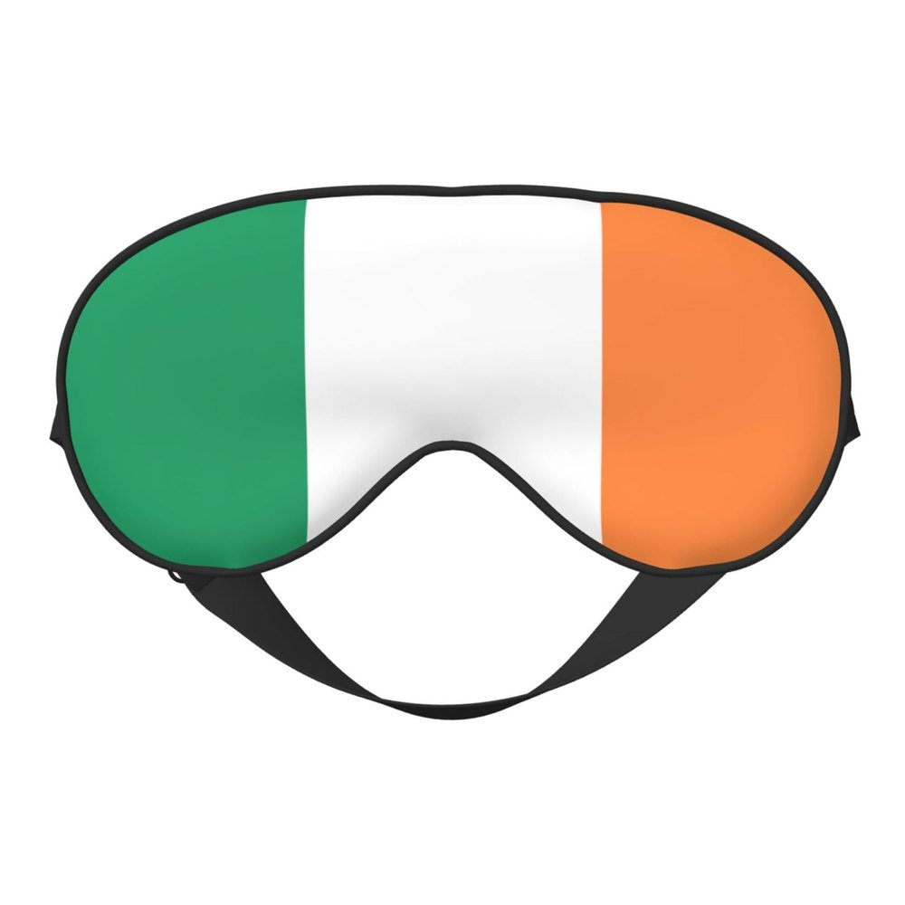 Irish Flag Print Eye Mask,Silk-Like Sleep Mask,Night Sleeping Mask for Men Women,for Sleep Relaxation