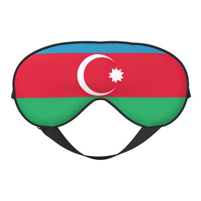 Flag of Azerbaijan Print Eye Mask,Silk-Like Sleep Mask,Night Sleeping Mask for Men Women,for Sleep Relaxation