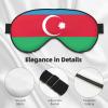 Flag of Azerbaijan Print Eye Mask,Silk-Like Sleep Mask,Night Sleeping Mask for Men Women,for Sleep Relaxation view 4