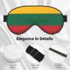 Flag of Lithuania Print Eye Mask,Silk-Like Sleep Mask,Night Sleeping Mask for Men Women,for Sleep Relaxation view 4