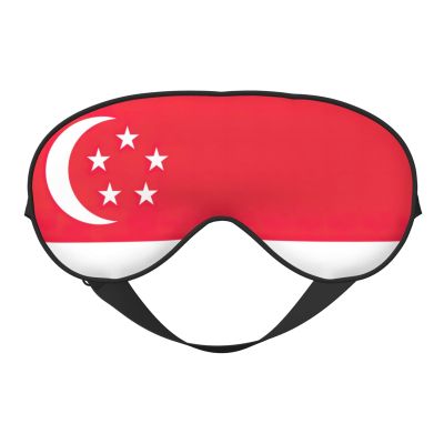 Singapore Flag Print Eye Mask,Silk-Like Sleep Mask,Night Sleeping Mask for Men Women,for Sleep Relaxation