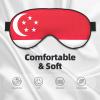 Singapore Flag Print Eye Mask,Silk-Like Sleep Mask,Night Sleeping Mask for Men Women,for Sleep Relaxation view 3