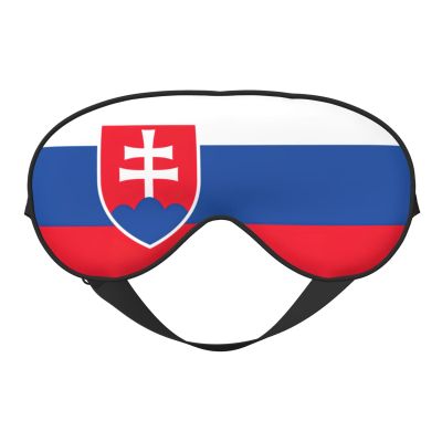 Flag of Slovakia Print Eye Mask,Silk-Like Sleep Mask,Night Sleeping Mask for Men Women,for Sleep Relaxation