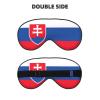 Flag of Slovakia Print Eye Mask,Silk-Like Sleep Mask,Night Sleeping Mask for Men Women,for Sleep Relaxation view 2