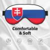 Flag of Slovakia Print Eye Mask,Silk-Like Sleep Mask,Night Sleeping Mask for Men Women,for Sleep Relaxation view 3