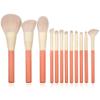 12 Piece Wood Handle Makeup Brush Set Concealer Eye Shadow Blush High Gloss Powder Brush view 1