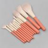 12 Piece Wood Handle Makeup Brush Set Concealer Eye Shadow Blush High Gloss Powder Brush view 2