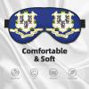 Connecticut State Flag Print Eye Mask,Silk-Like Sleep Mask,Night Sleeping Mask for Men Women,for Sleep Relaxation view 3