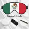 Flag of Mexico Print Eye Mask,Silk-Like Sleep Mask,Night Sleeping Mask for Men Women,for Sleep Relaxation view 4