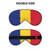 Flag of Romania Print Eye Mask,Silk-Like Sleep Mask,Night Sleeping Mask for Men Women,for Sleep Relaxation view 2