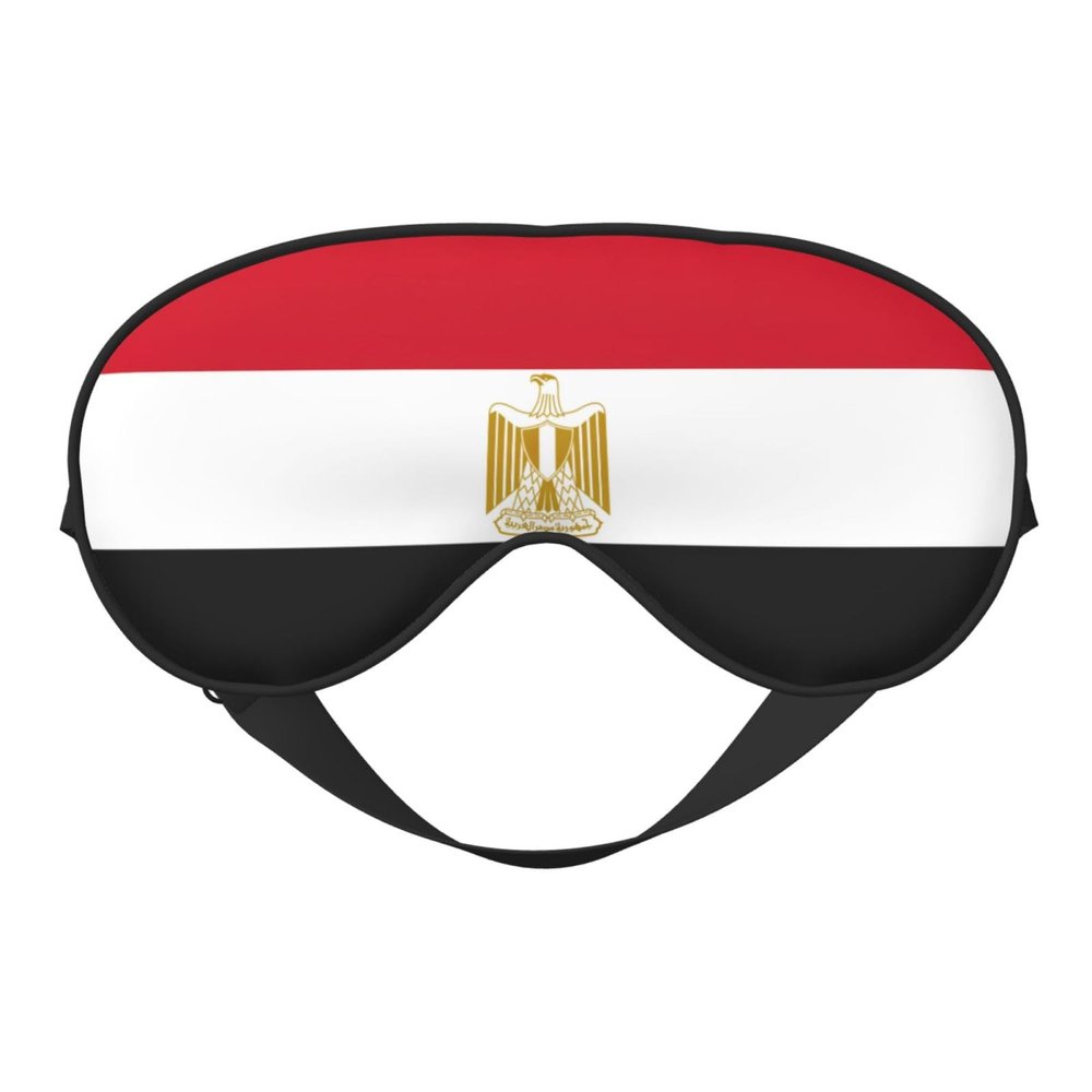 Egyptian Flag Print Eye Mask,Silk-Like Sleep Mask,Night Sleeping Mask for Men Women,for Sleep Relaxation