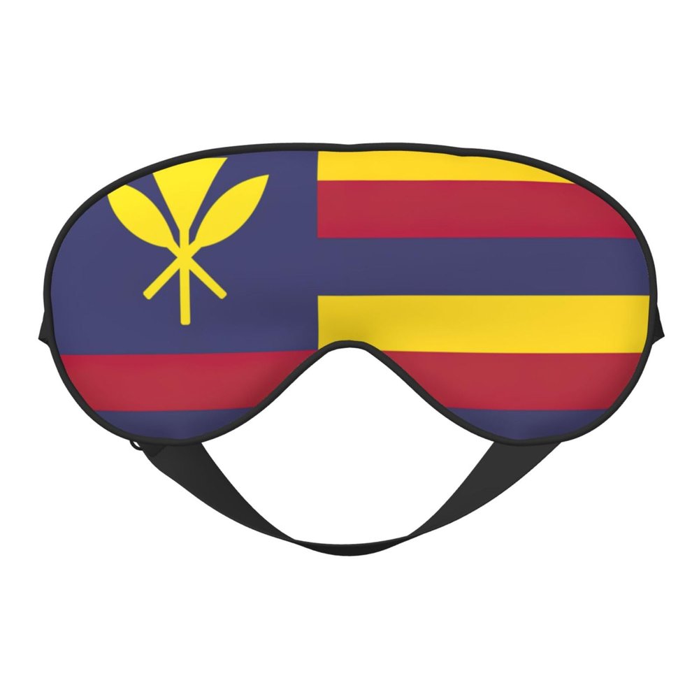 Flag of The Kingdom of Hawaii Print Eye Mask,Silk-Like Sleep Mask,Night Sleeping Mask for Men Women,for Sleep Relaxation