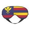 Flag of The Kingdom of Hawaii Print Eye Mask,Silk-Like Sleep Mask,Night Sleeping Mask for Men Women,for Sleep Relaxation view 1