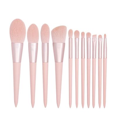 11 Brushes Set Full Set Of Loose Powder Brushes Beauty Tools Eye Shadow Brushes
