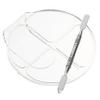 Ipetboom 2sets Cosmetic Palette Spatula Makeup Mixing Plates for Nail Art Makeup Spatulas Essential view 1