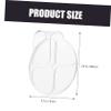 Ipetboom 2sets Cosmetic Palette Spatula Makeup Mixing Plates for Nail Art Makeup Spatulas Essential view 3