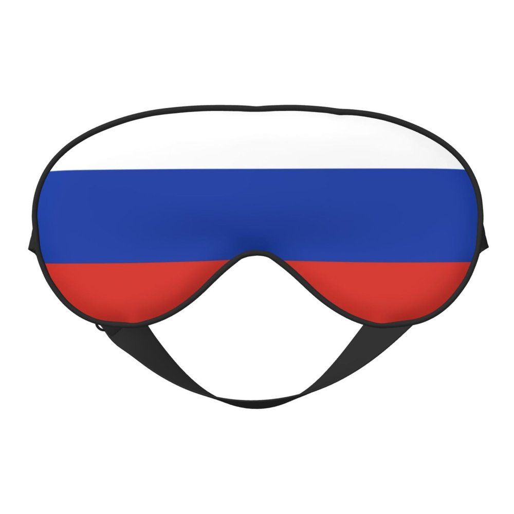 Russian Flag Print Eye Mask,Silk-Like Sleep Mask,Night Sleeping Mask for Men Women,for Sleep Relaxation