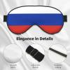 Russian Flag Print Eye Mask,Silk-Like Sleep Mask,Night Sleeping Mask for Men Women,for Sleep Relaxation view 4