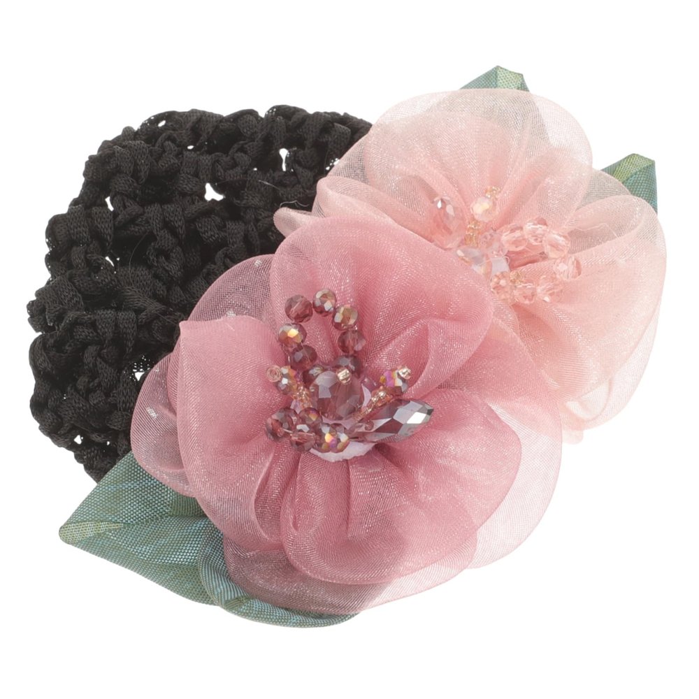 PLAFOPE Women Hair Net Professional Flower Crochet Hair Bun Cover for Nurses and Stewardess Stylish and Functional Hair Accessories