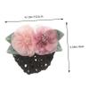 PLAFOPE Women Hair Net Professional Flower Crochet Hair Bun Cover for Nurses and Stewardess Stylish and Functional Hair Accessories view 2
