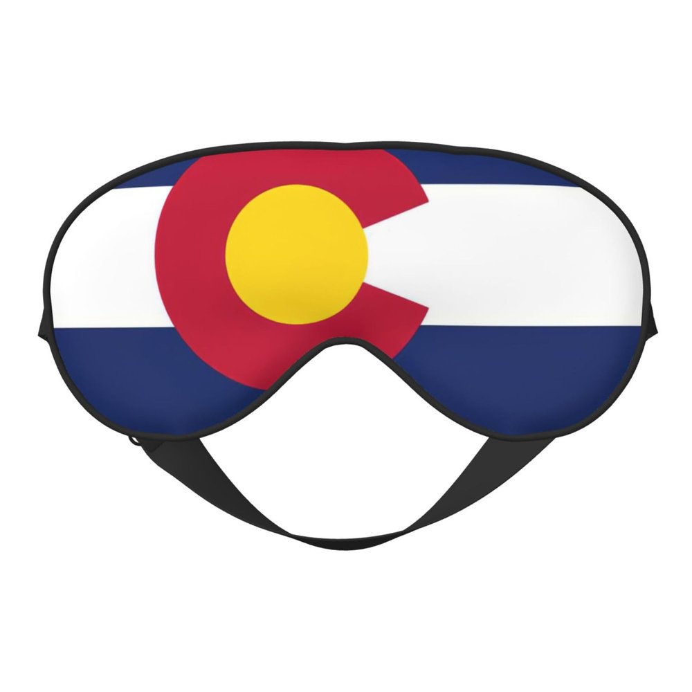 Colorado State Flag Print Eye Mask,Silk-Like Sleep Mask,Night Sleeping Mask for Men Women,for Sleep Relaxation