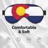 Colorado State Flag Print Eye Mask,Silk-Like Sleep Mask,Night Sleeping Mask for Men Women,for Sleep Relaxation view 3