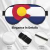 Colorado State Flag Print Eye Mask,Silk-Like Sleep Mask,Night Sleeping Mask for Men Women,for Sleep Relaxation view 4