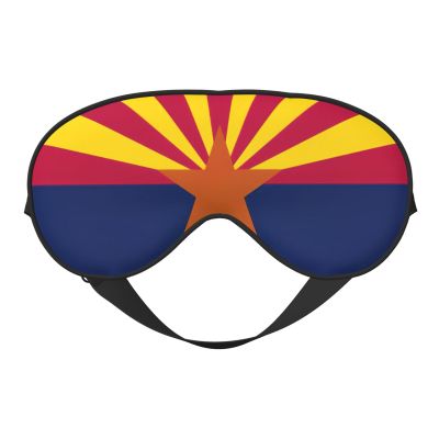 Arizona State Flag Print Eye Mask,Silk-Like Sleep Mask,Night Sleeping Mask for Men Women,for Sleep Relaxation