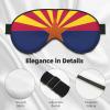 Arizona State Flag Print Eye Mask,Silk-Like Sleep Mask,Night Sleeping Mask for Men Women,for Sleep Relaxation view 4