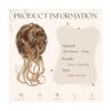 yanzhuen001 Bun Wig, Easy-to-Use Faux Hair Bun Clip for Messy Updo & Wavy Curly Hair Pieces for Women,Messy Bun Wig(Dirty gold) view 2