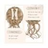 yanzhuen001 Bun Wig, Easy-to-Use Faux Hair Bun Clip for Messy Updo & Wavy Curly Hair Pieces for Women,Messy Bun Wig(Dirty gold) view 3