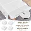 4 Sets Microfiber Massage Table Sheets Set 3 Piece Set Includes Premium Massage Table Cover Fitted Sheet and Fitted Face Rest Cover (White) view 3