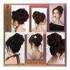 yanzhuen001 Bun Wig, Messy Bun Synthetic Hairpiece - Curly Bride Hair Bag for Women - Voluminous & Stylish Look,Messy Bun Wig(Gold) view 4