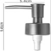 Soap Dispenser Pump Replacement,Soap Dispenser Pumps, Soap Dispenser Pump Replacement, Soap and Lotion Dispenser Replacement Pump Head Hand Soap Dispenser Top for Lotion Bottle(Brushed Silver) view 2
