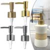 Soap Dispenser Pump Replacement,Soap Dispenser Pumps, Soap Dispenser Pump Replacement, Soap and Lotion Dispenser Replacement Pump Head Hand Soap Dispenser Top for Lotion Bottle(Brushed Silver) view 4