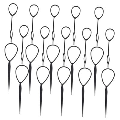 FOMIYES 20set Hair Braid Tool Set Small Loop Needles for Effortless Braiding Ponytail Maker for Home and School Use Versatile Styling Accessories for Boy Girl and Adults