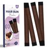 Andlane French Hair Bun Maker - Easy Donut and Bun makers for Women's hair Quick Updos - Snap-and-Roll Perfect Tool for Kids and Twist Tool Clip (Brown - Pack of 2) view 1